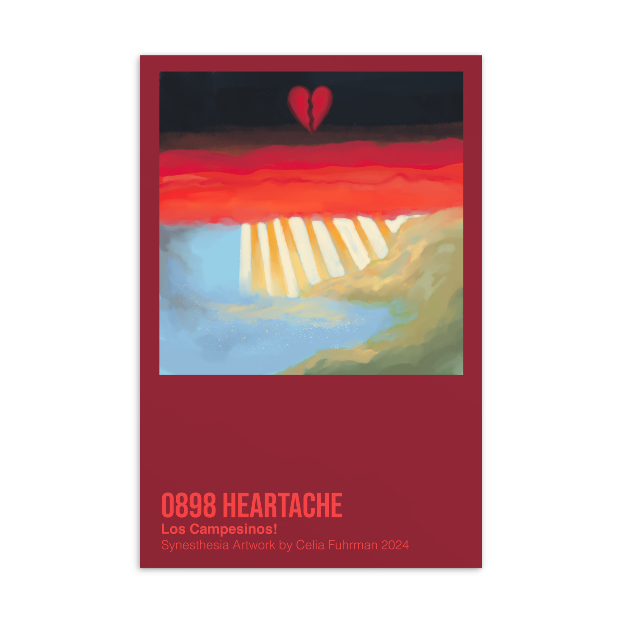 0898 HEARTACHE - Los Campesinos! Postcard