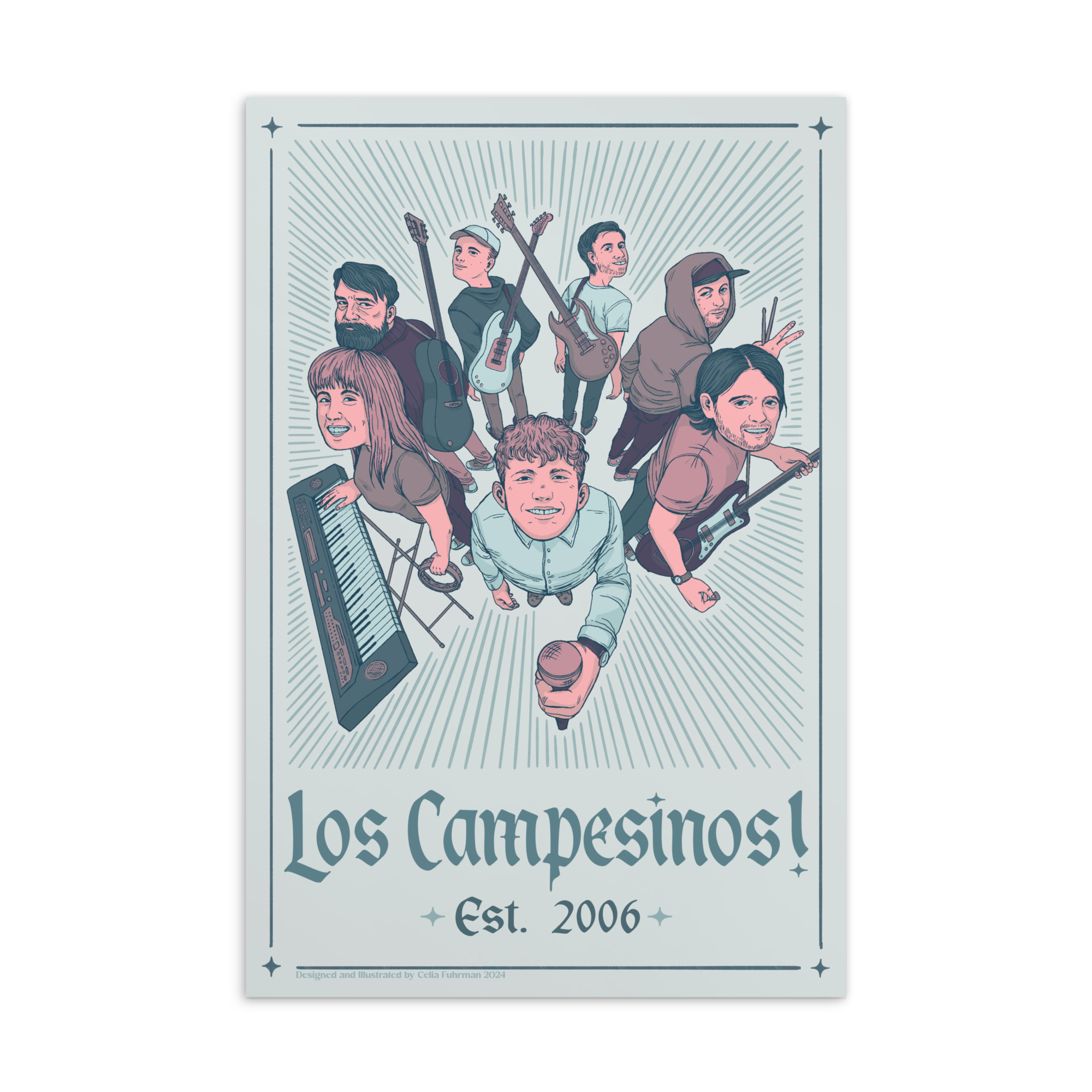 Los Campesinos! Postcard (Blue)