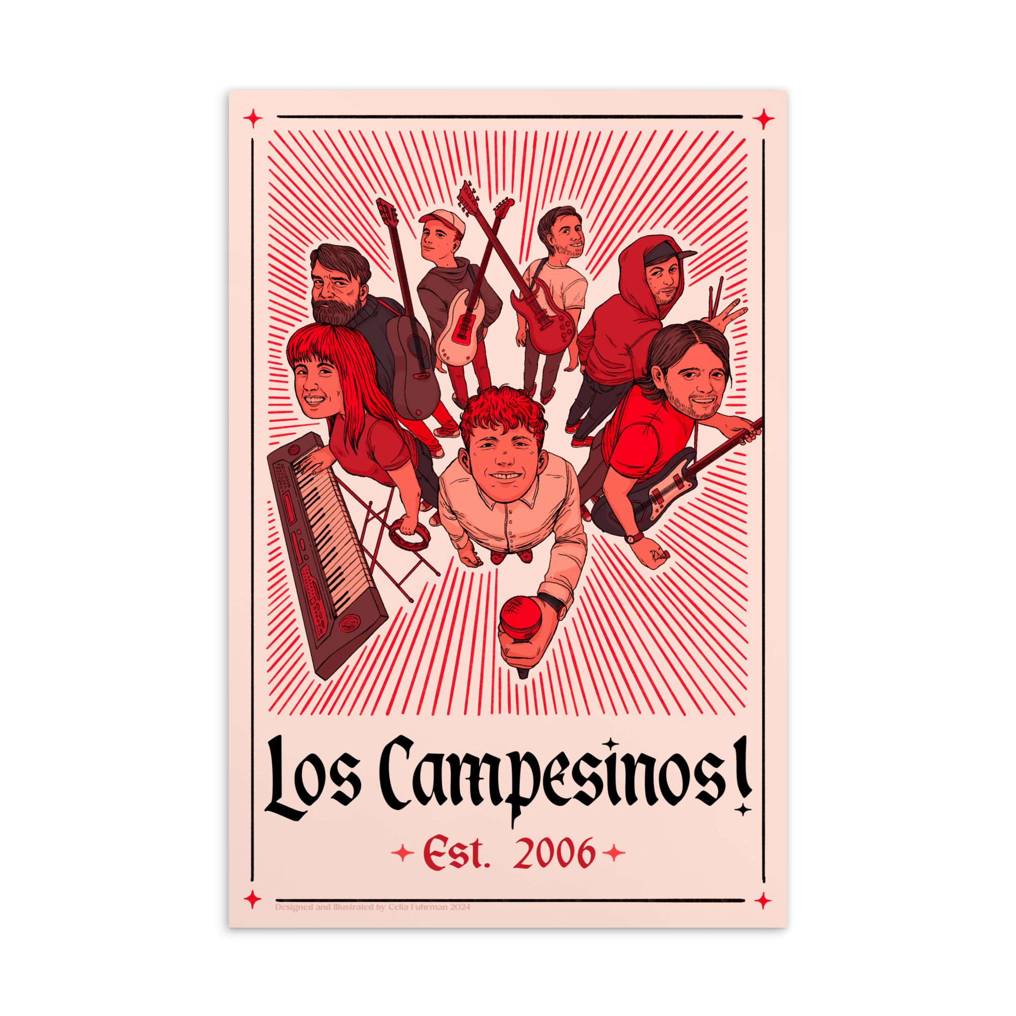 Los Campesinos! Postcard (Red)