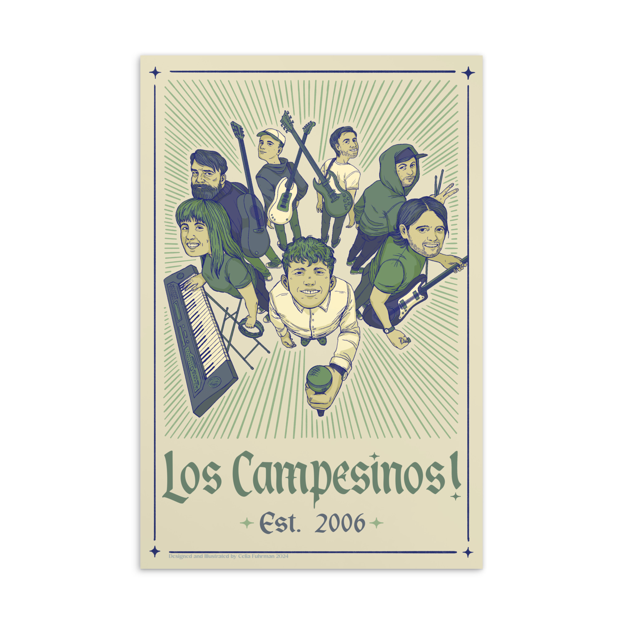 Los Campesinos! Postcard (Green)