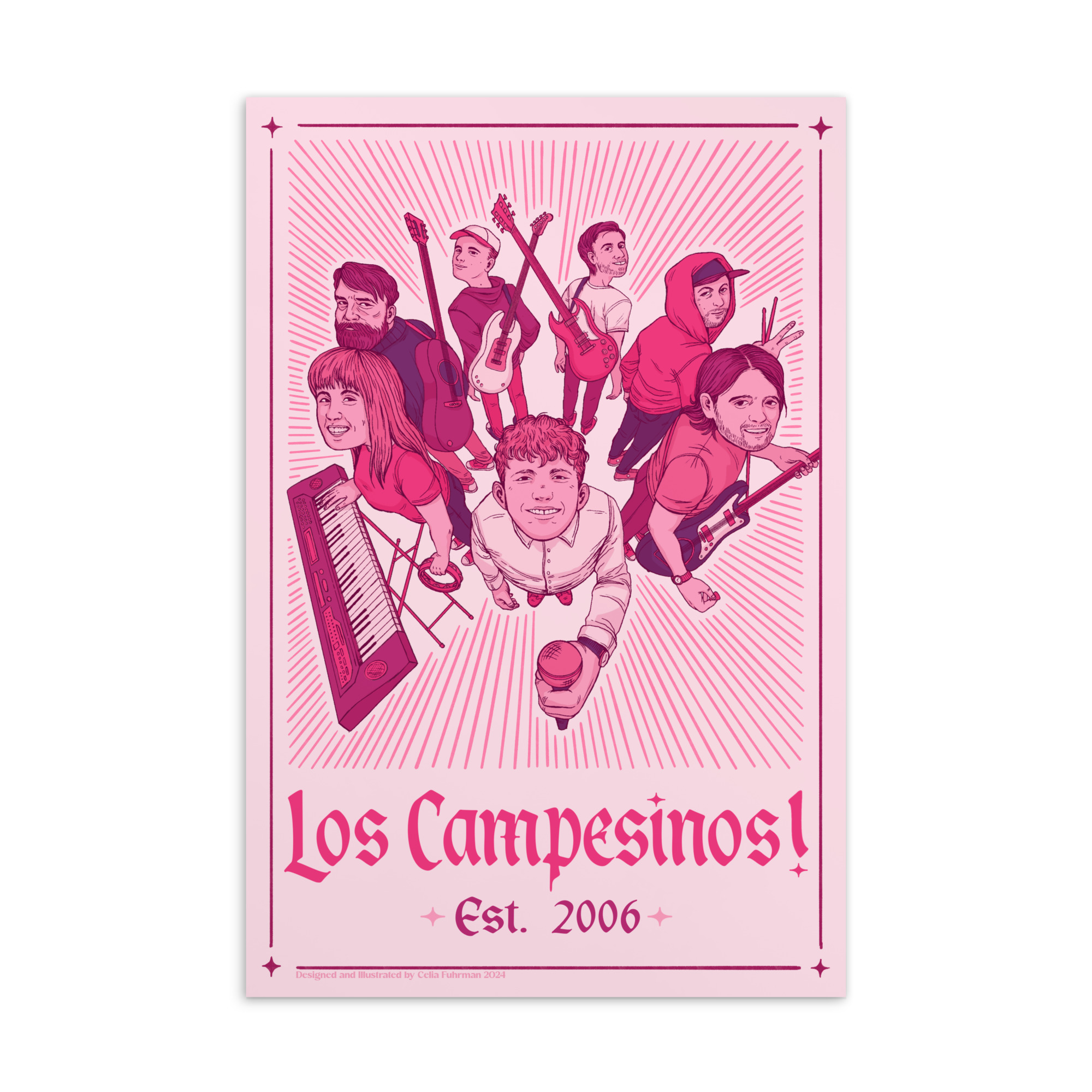 Los Campesinos! Postcard (Pink)